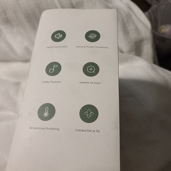 bonoch MegaView Baby Monitor w/ 2 Cameras, 7” 720P Split Screen – Open Box New - Picture 4 of 8